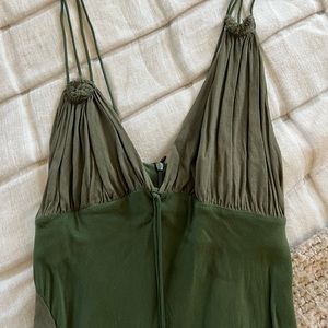 Zara Army Green Mini Dress